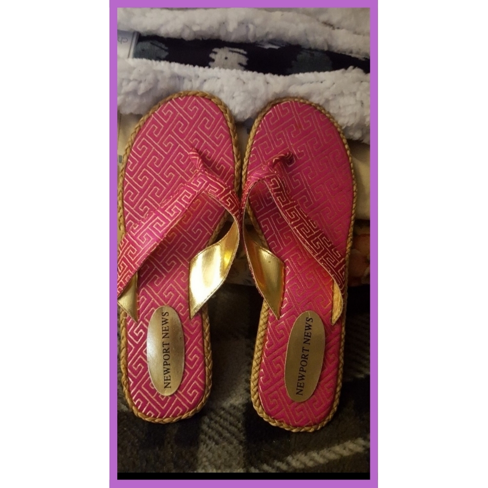 Newport News Vivid Pink Sandals